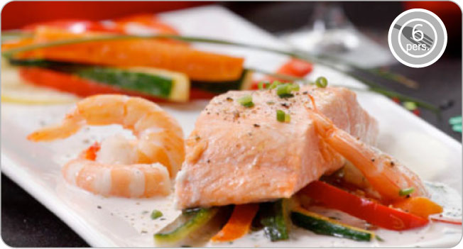 Salmón y camarón en leche de coco: Innova con esta receta