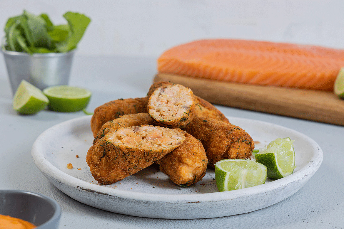 Disfruta de manera saludable con estas croquetas de Salmón