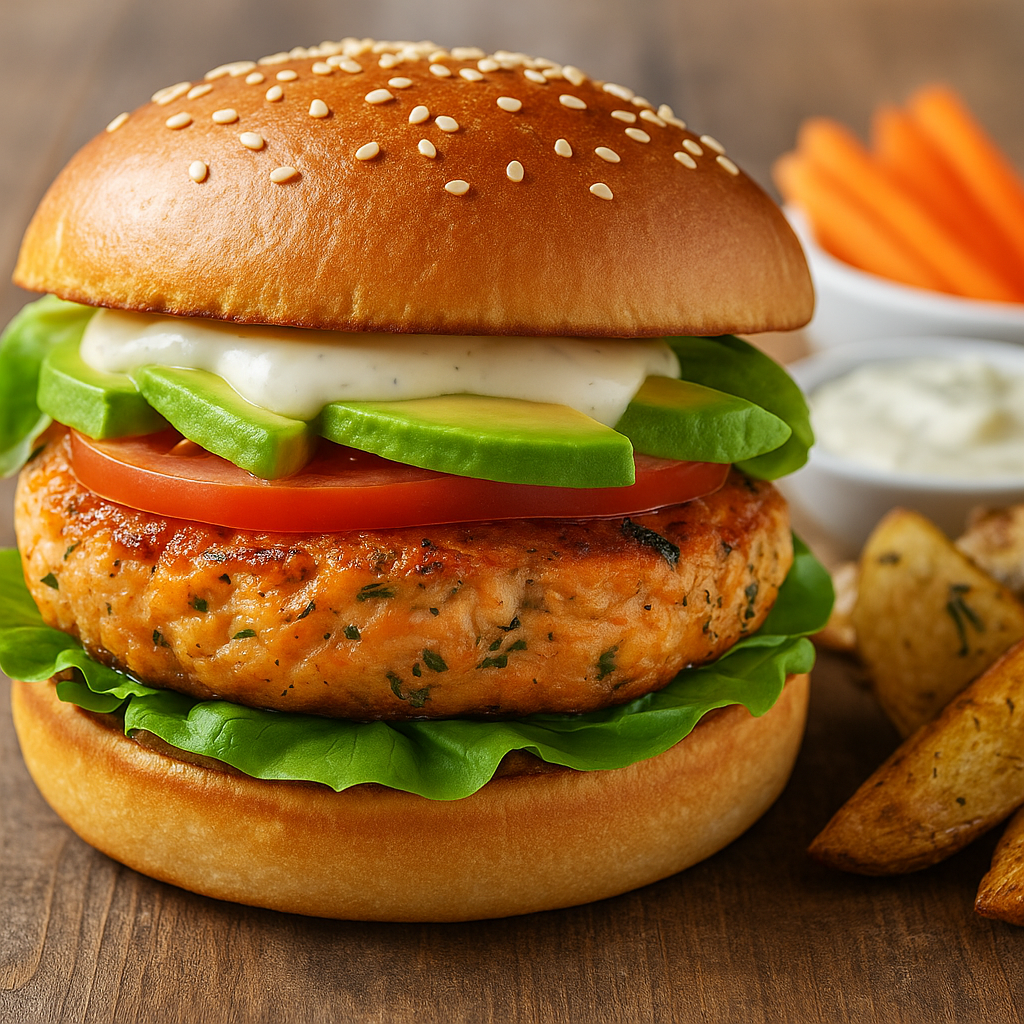 Hamburguesas de salmón de Chile: Un clásico con sabor del mar
