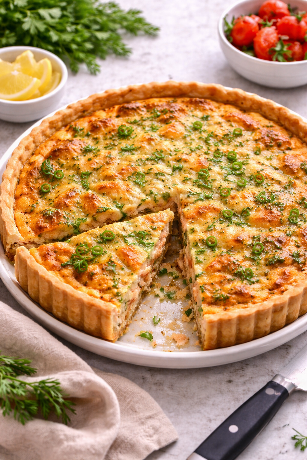 Quiche de salmón: receta fácil y cremosa al horno